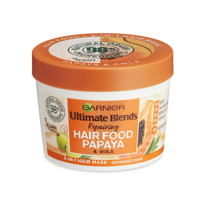 Garnier Ultimate Blends Repairing Papaya 3In1 Hiar Mask 400ml - Shams Shopping Centre Garnier  