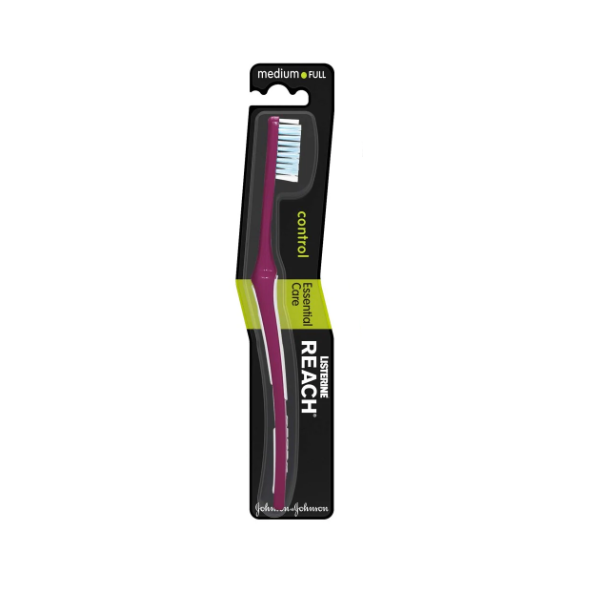 Reach Control Essential Care Medium Toothbrush - Shams Shopping Centre Reach Microbiome  