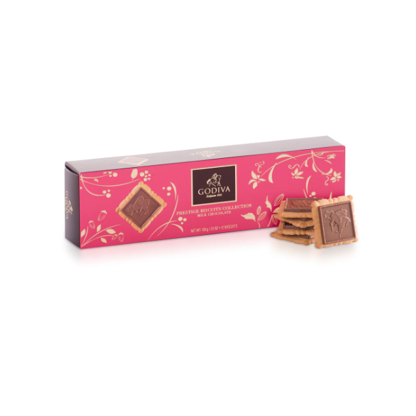 Godiva Prestige Milk Chocolate Biscuit 100g - Shams Shopping Centre Godiva  