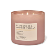 BBW White Barn Rasberries & Whipped Vanilla 3 Wick Candle 411g