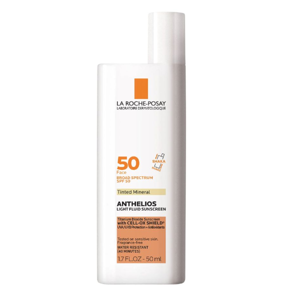 La Roche-Posay SPF-50 Tinted Mineral Anthelios Sunscreen 50ml - Shams Shopping Centre La Roche-Posay  