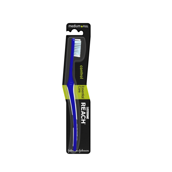 Reach Control Essential Care Medium Toothbrush - Shams Shopping Centre Reach Microbiome  
