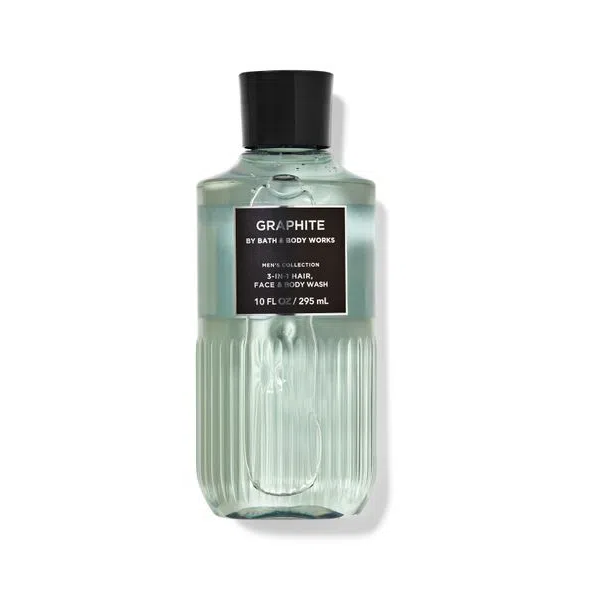 BBW Men's Graphite Shower Gel 295ml - Shams Shopping Centre Bath & Body Works  