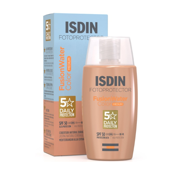 Isdin Fotoprotector Fusion Water Medium Color SPF 50 50ml - Shams Shopping Centre Isdin Fotoprotector  