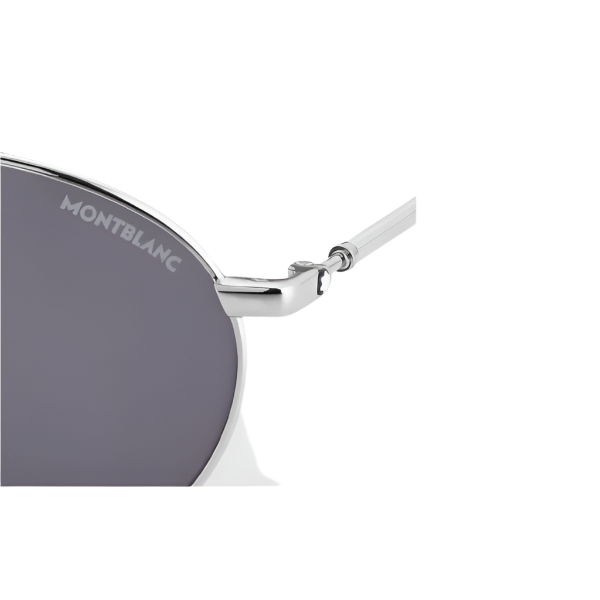 Montblanc Meisterstück Geometry Aviator Silver Sunglasses (Y) - Shams Shopping Centre Mont Blanc  