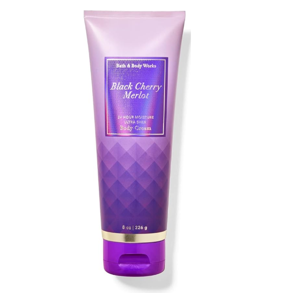 BBW Black Cherry Merlot Body Cream 226g - Shams Shopping Centre Bath & Body Works  