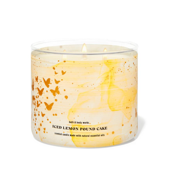 BBW Iced Lemon Pound Cake Scented Candle - Shams Shopping Centre Bath & Body Works  