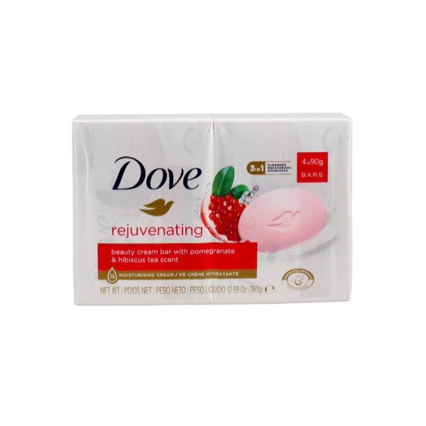 Dove Rejuvenating Soap Bar 90gx4pcs