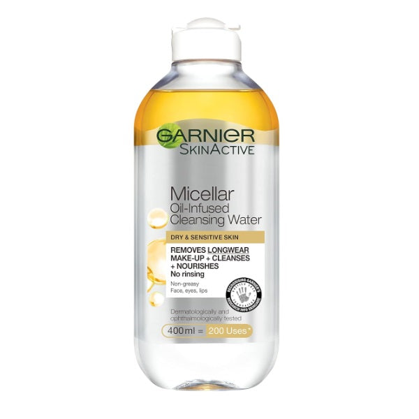 Garnier Skin Active Micellar Oil-Infused Cleansing Water 400ml - Shams Shopping Centre Garnier  