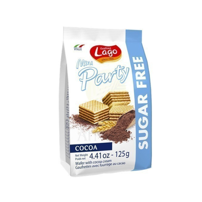 Lago Mini Pastry Wafers Cocoa Sugar Free 125g - Shams Shopping Centre Lago  