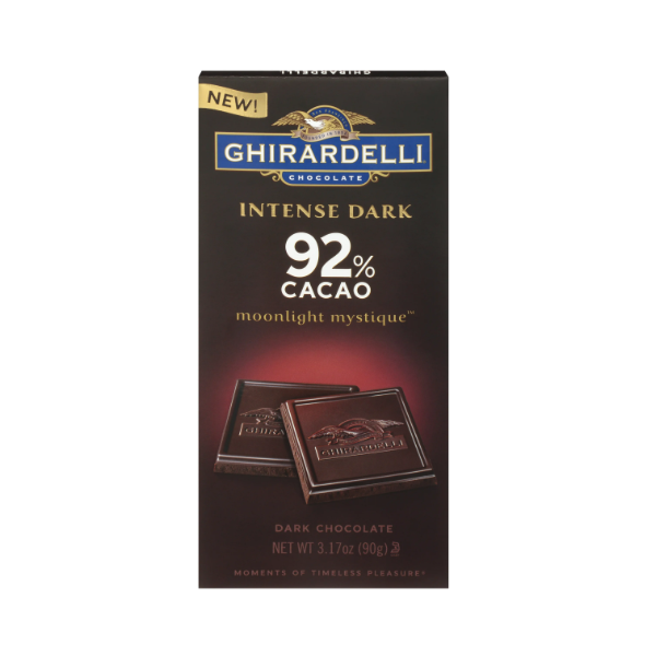 Ghirardelli Mint Intense Dark Bar 92% Cacao Bar 100g