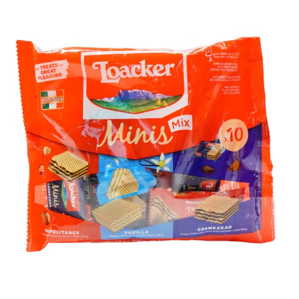 Loacker Minis Mix Pouch 100g - Shams Shopping Centre Loacker  