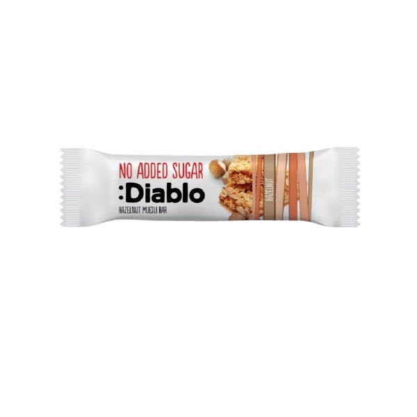 Diablo No Added Sugar Hazelnut Muesli Bar 30g