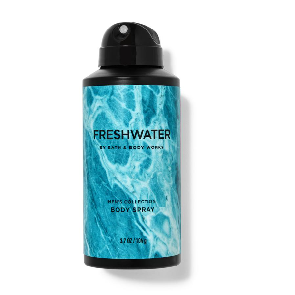 BBW Men's Freshwater Body Spray 104g - Shams Shopping Centre Bath & Body Works  