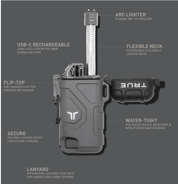 True Acc-1001-G Plasma Lighter - Shams Shopping Centre True  