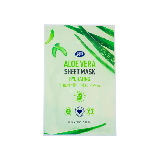 Boots Aloe Vera Hydrating Sheet Mask 20ml - Shams Shopping Centre Boots  