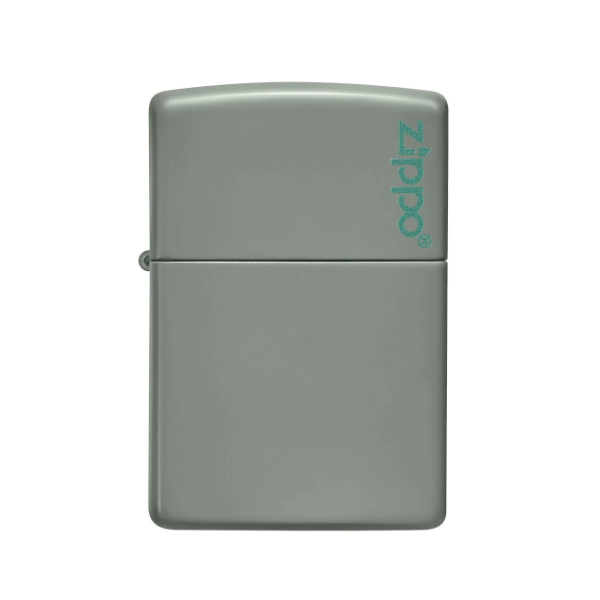 Zippo 49843Zl Sage Green Zippo Logo