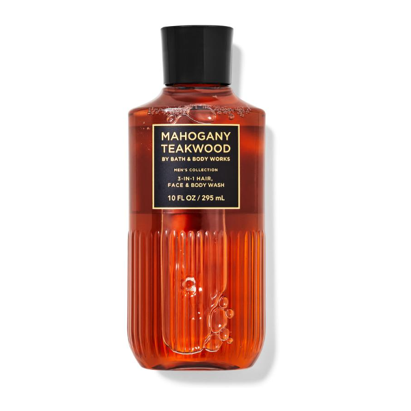 BBW Men's Mahogany Teakwood Shower Gel 295ml - Shams Shopping Centre Bath & Body Works  
