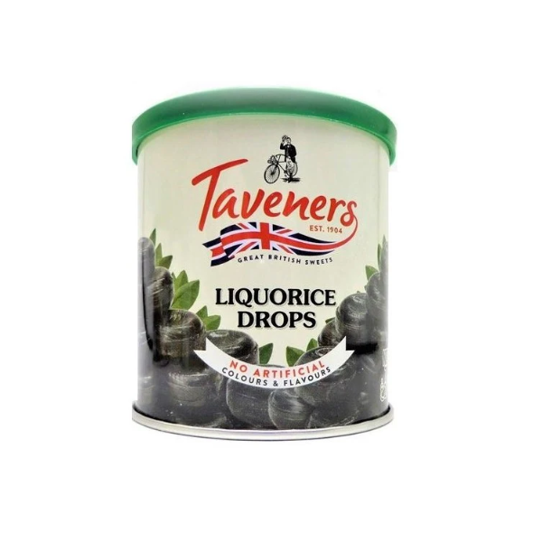 Taveners Liquorice Drops 200g