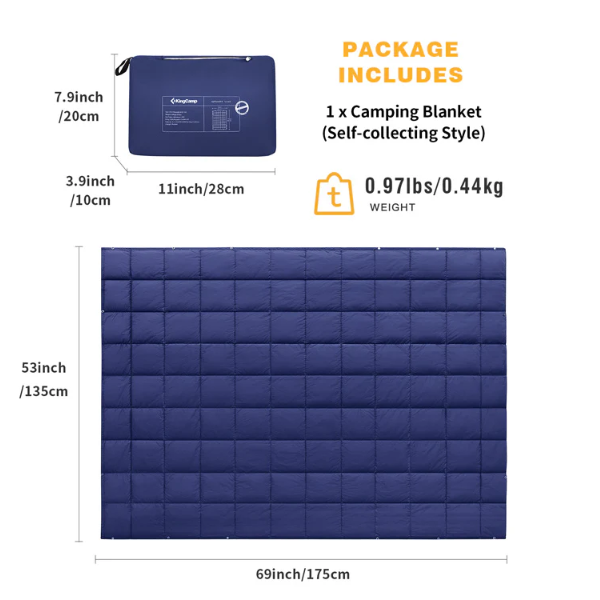 King Camp kc Smart 400 Blanket Navy KS 1902 - Shams Shopping Centre King Camp  