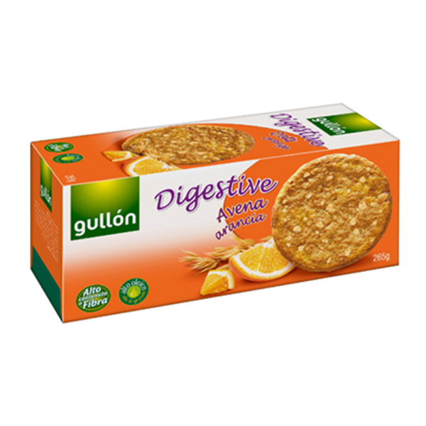Gullon Digestive Oats Orange Cookies 265g
