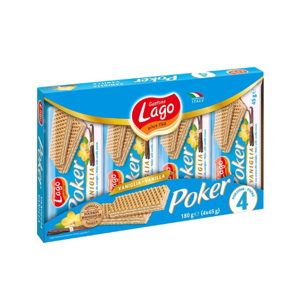 Lago Vanilla Wafers 4p 180g - Shams Shopping Centre Lago  