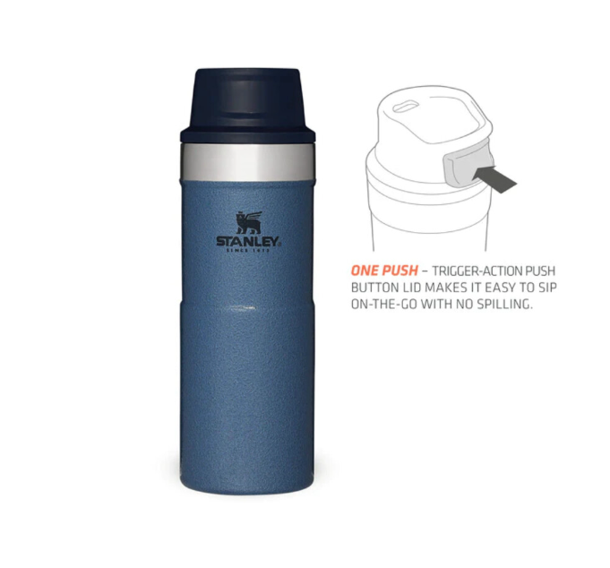 Stanley Classic Trigger Action Travel Mug .35L 10-09848-051 - Shams Shopping Centre Stanley  