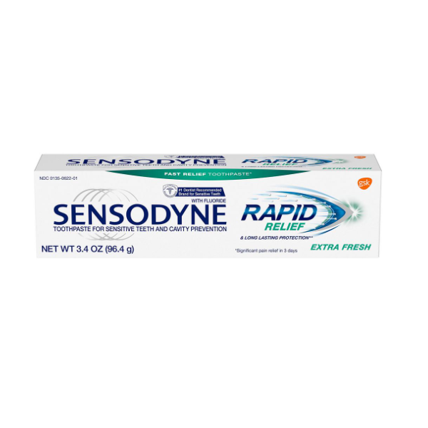 Sensodyne Rapid Relief Extra Fresh Toothpaste 96.4g (3.4.Oz)