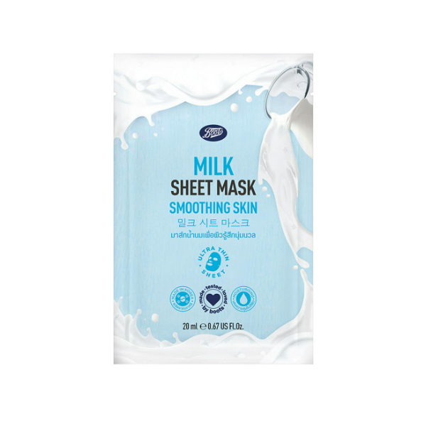 Boots Milk Smoothing Skin Sheet Mask 20ml - Shams Shopping Centre Boots  