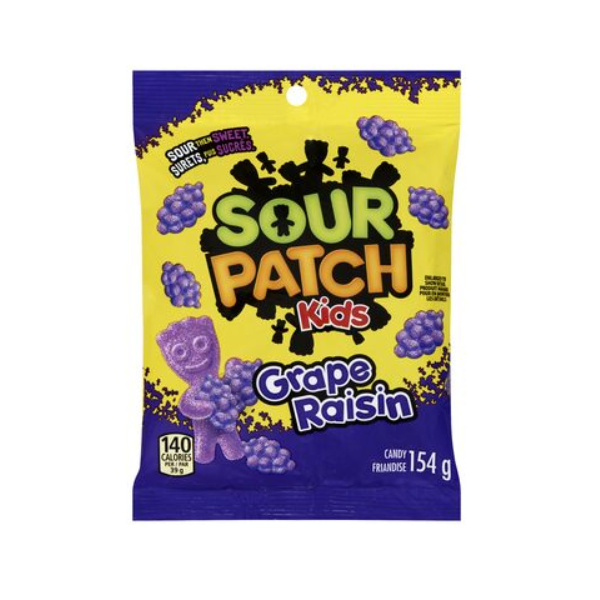 Sour Patch Kids Grape Raisin 154g - Shams Shopping Centre Sour Patch  
