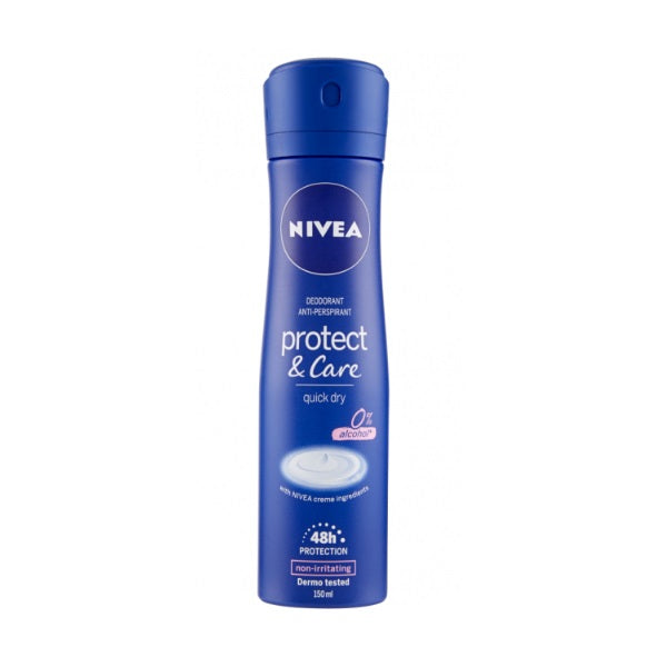 Nivea Women Protect & Care 0% Body Spray 150ml - Shams Shopping Centre Nivea  