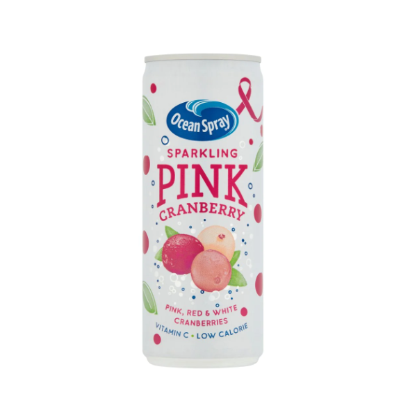 Ocean Spray Sparkling Pink Cranebrry Can 250ml - Shams Shopping Centre Ocean Spray  