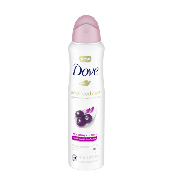 Dove Advanced Care Acai Berry & Lotus Flower Body Spary 107g - Shams Shopping Centre Dove  