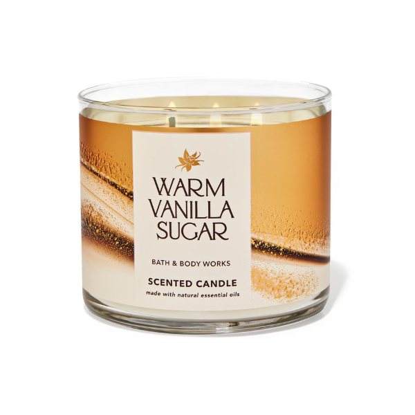 BBW Warm Vanilla Sugar 3 Wick Candle 411g