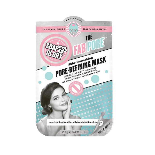 S&G Fab Pore Refining Biodegradable Sheet Face Mask 29g - Shams Shopping Centre Soap & Glory  