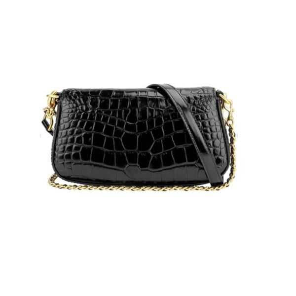 Tory Burch Britten Snake Embosed Covertible Crossbody-(SIU) - Shams Shopping Centre Tory Burch  