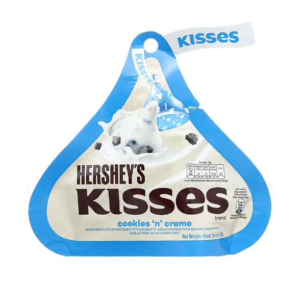 Hersheys Kisses Cookies N Creme Chocolate 36g