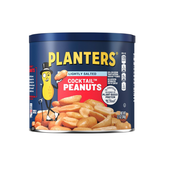 Planters Lightly Salted Cocktail Peanuts 12OZ (340g)