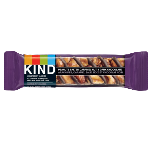 Kind Peanuts Salted Caramel Nut & Dark Chocolate Bar 40g - Shams Shopping Centre Kind  