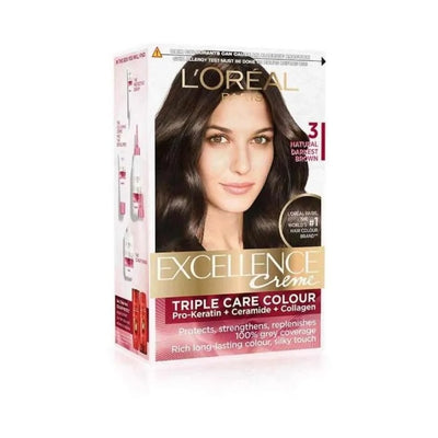 Loreal Excellence 3 Dark Chestnut Brown - Shams Shopping Centre Loreal  