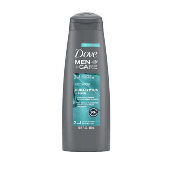 Dove Men +Care 2 in 1 Eucalyptus+Birch Shampoo 355ml - Shams Shopping Centre Dove  