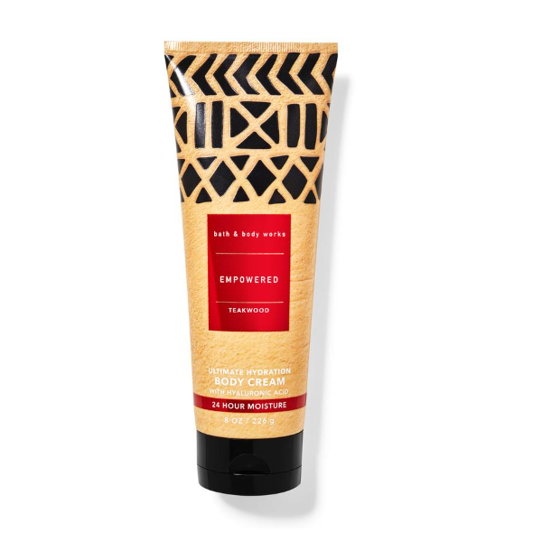 BBW Empower Teakwood Body Cream 226g - Shams Shopping Centre Bath & Body Works  
