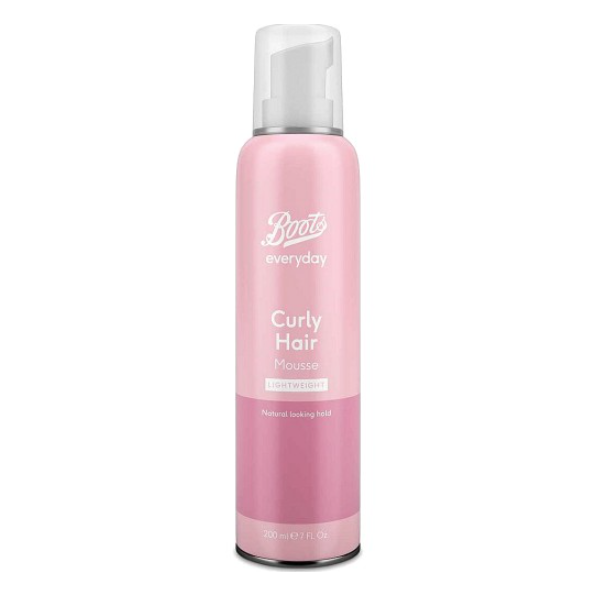 Boots Everyday Curly Hair Lightweight Hair Mousse 200ml - Shams Shopping Centre Boots  