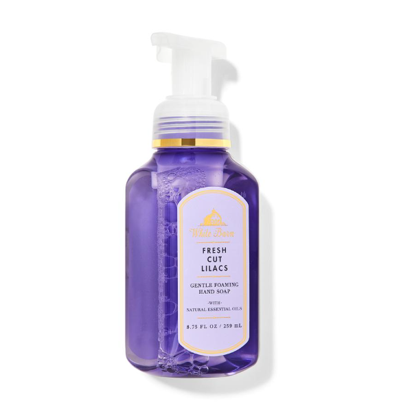 BBW White Barn Fresh Cut Lilacs Gentle Foaming Hand Soap 259ml - Shams Shopping Centre Bath & Body Works  