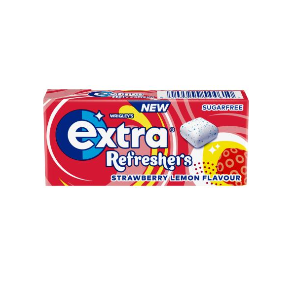 Wrigleys Extra Suger Free Refreshers Strawberry Lemon Gum 15.6g - Shams Shopping Centre Wrigley'S  