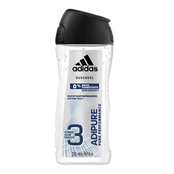 Adidas Adipure 3in1 Shower Gel 250ml - Shams Shopping Centre Adidas  