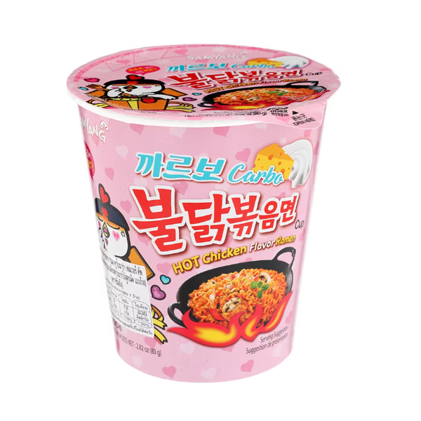 Samyang Carbonara Cup Noodles 80g - Shams Shopping Centre Samyang  
