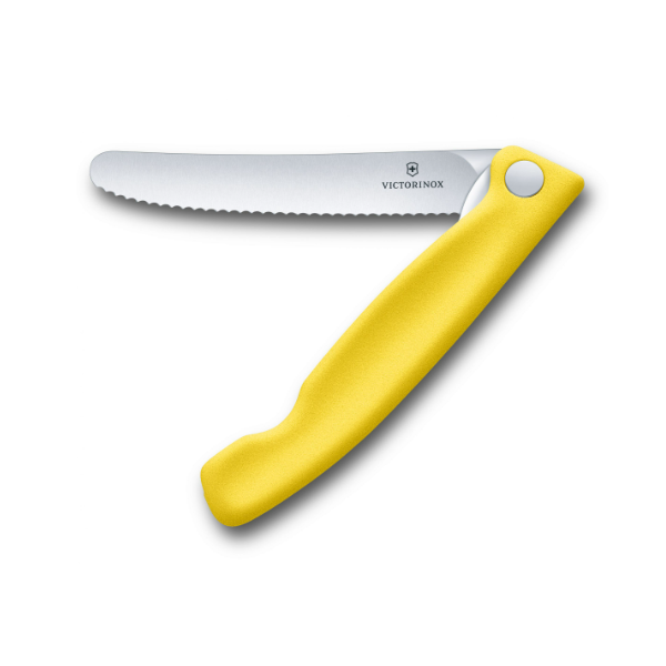 Victorionox Folding Knife Wavy Yellow 6.7836 F8B - Shams Shopping Centre Victorinox  
