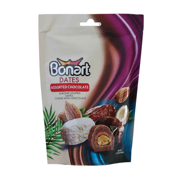 Bonart White Chocolate Almond Stuffed Dates 100g