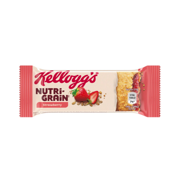 Kelloggs Nutri Grain Fruity Bar Strawberry 37g - Shams Shopping Centre Kelloggs  